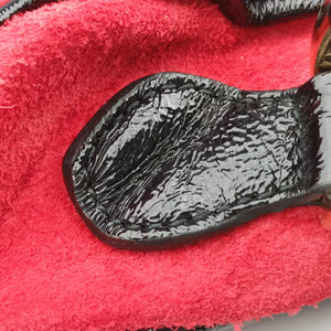 Secondhand Gucci OPHIDIA Black×red suede×Patent Leather 517350 shoulderbag | stylenewstar