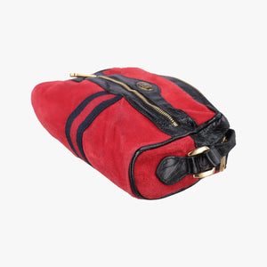 Secondhand Gucci OPHIDIA Black×red suede×Patent Leather 517350 shoulderbag | stylenewstar