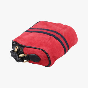 Secondhand Gucci OPHIDIA Black×red suede×Patent Leather 517350 shoulderbag | stylenewstar