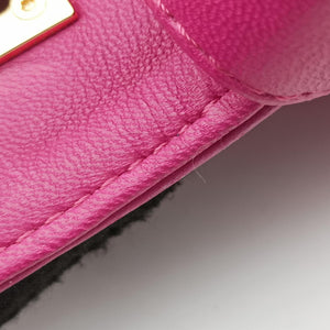 Pre-owned Fendi Be Baguette Rose Leather 8BR677 shoulderbag | stylenewstar