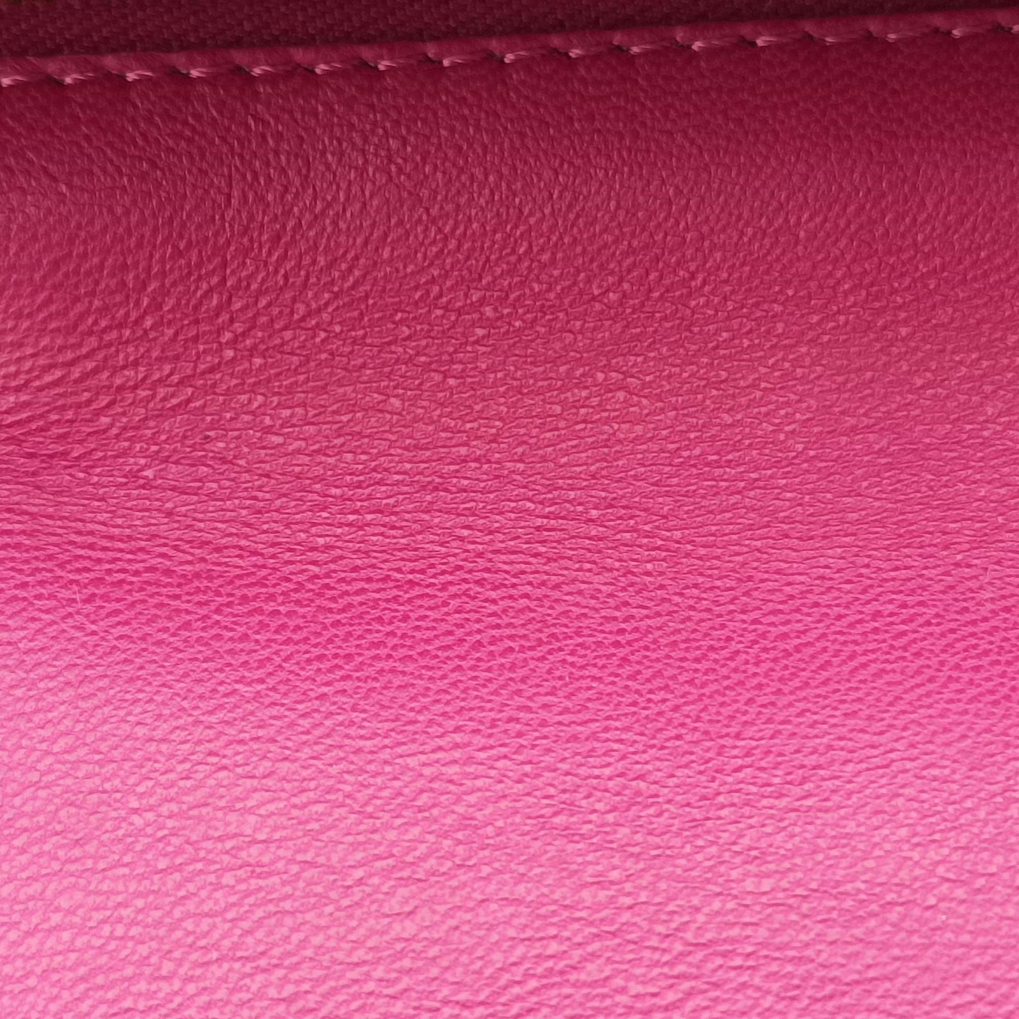 Pre-owned Fendi Be Baguette Rose Leather 8BR677 shoulderbag | stylenewstar