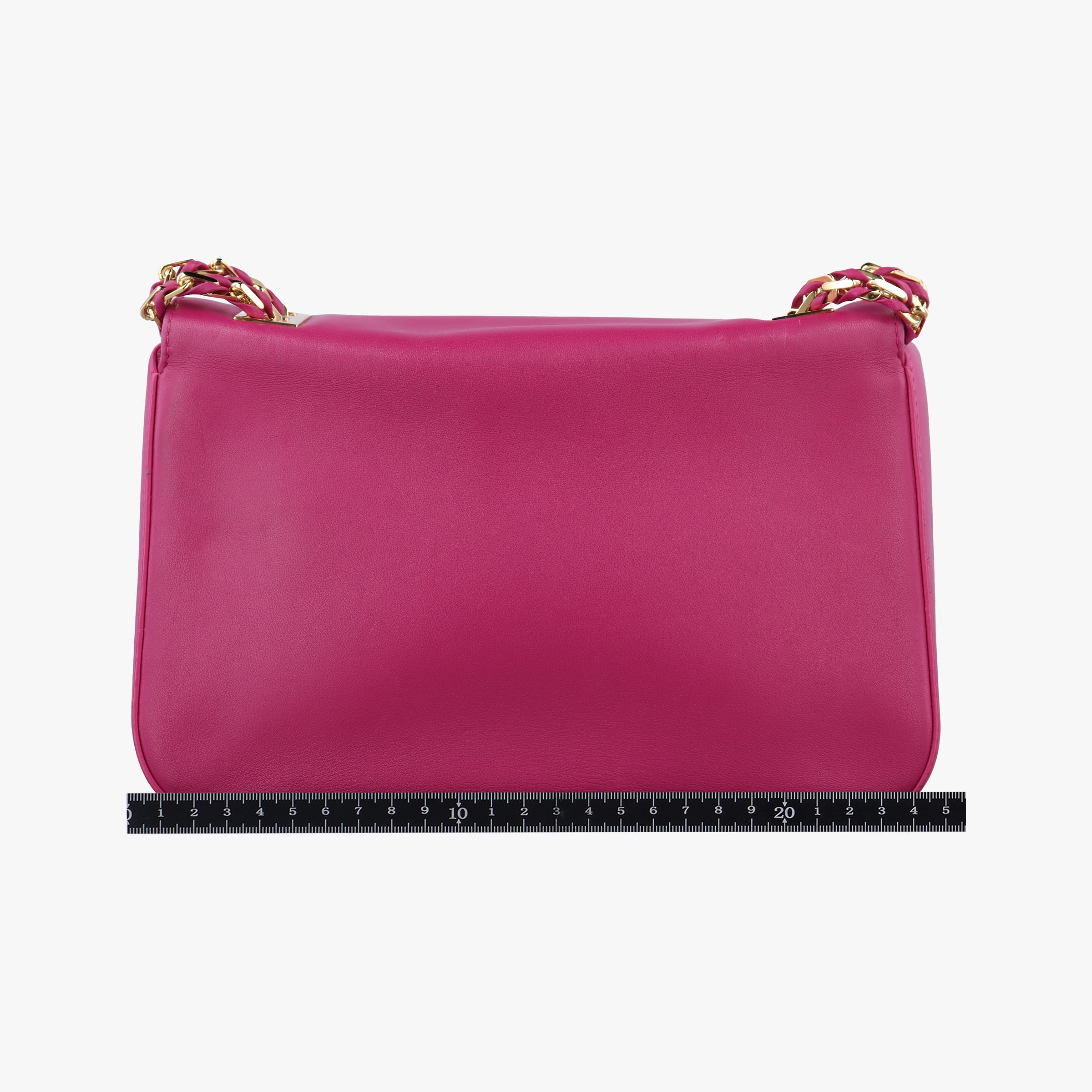 Pre-owned Fendi Be Baguette Rose Leather 8BR677 shoulderbag | stylenewstar