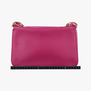 Pre-owned Fendi Be Baguette Rose Leather 8BR677 shoulderbag | stylenewstar