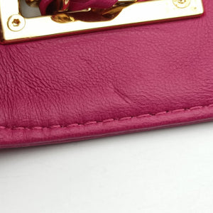 Pre-owned Fendi Be Baguette Rose Leather 8BR677 shoulderbag | stylenewstar