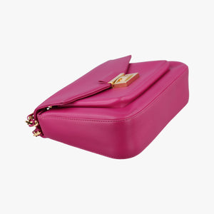 Pre-owned Fendi Be Baguette Rose Leather 8BR677 shoulderbag | stylenewstar