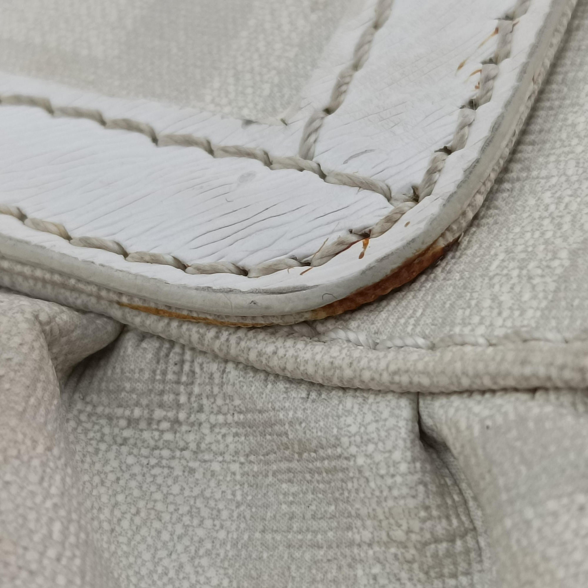 Pre-owned Fendi Tobacco Zucca Chef White PVC coated canvas 8BR445 handbag | stylenewstar
