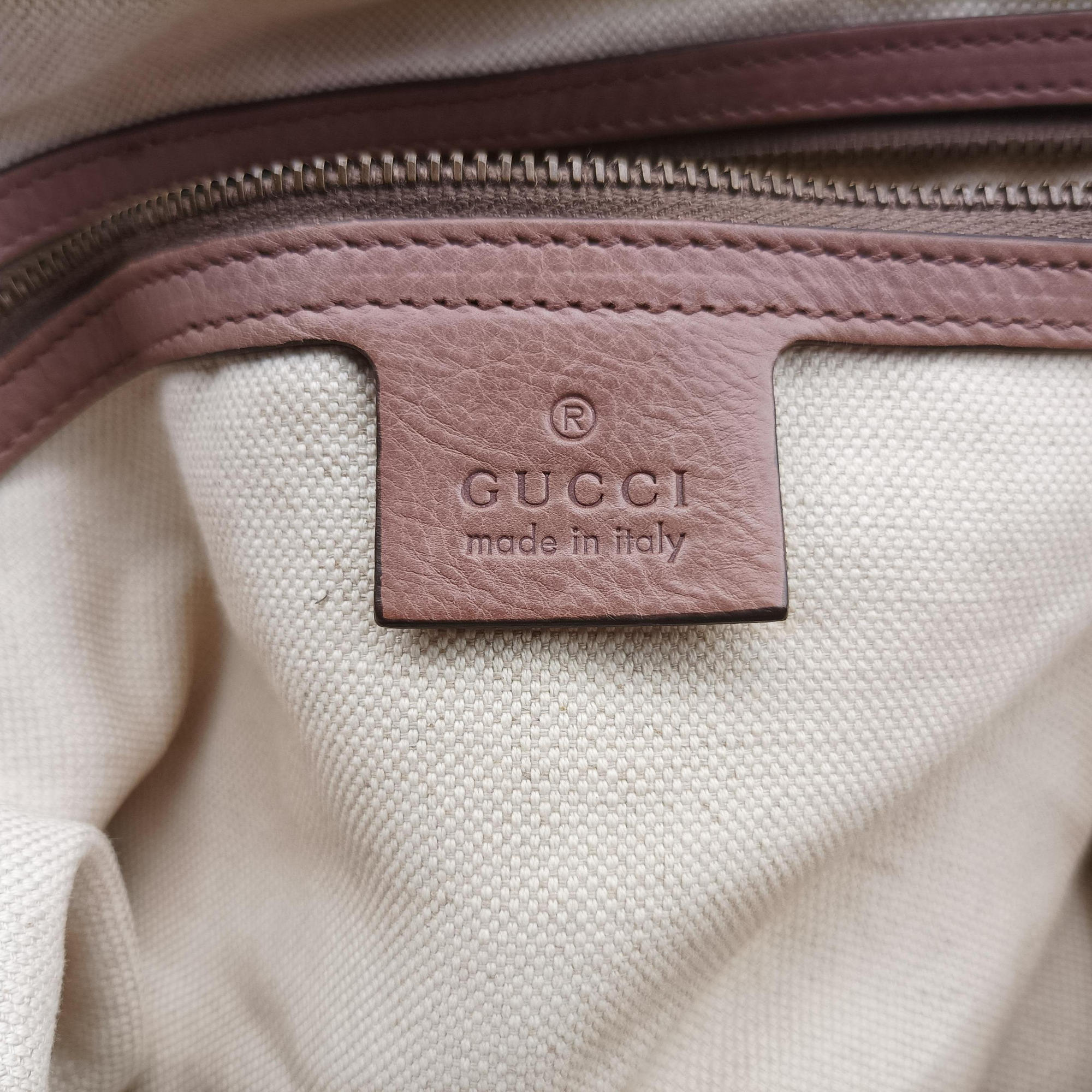 Secondhand Gucci Horsebit hobo Pink Leather 309578 handbag | stylenewstar
