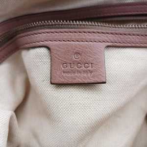 Secondhand Gucci Horsebit hobo Pink Leather 309578 handbag | stylenewstar