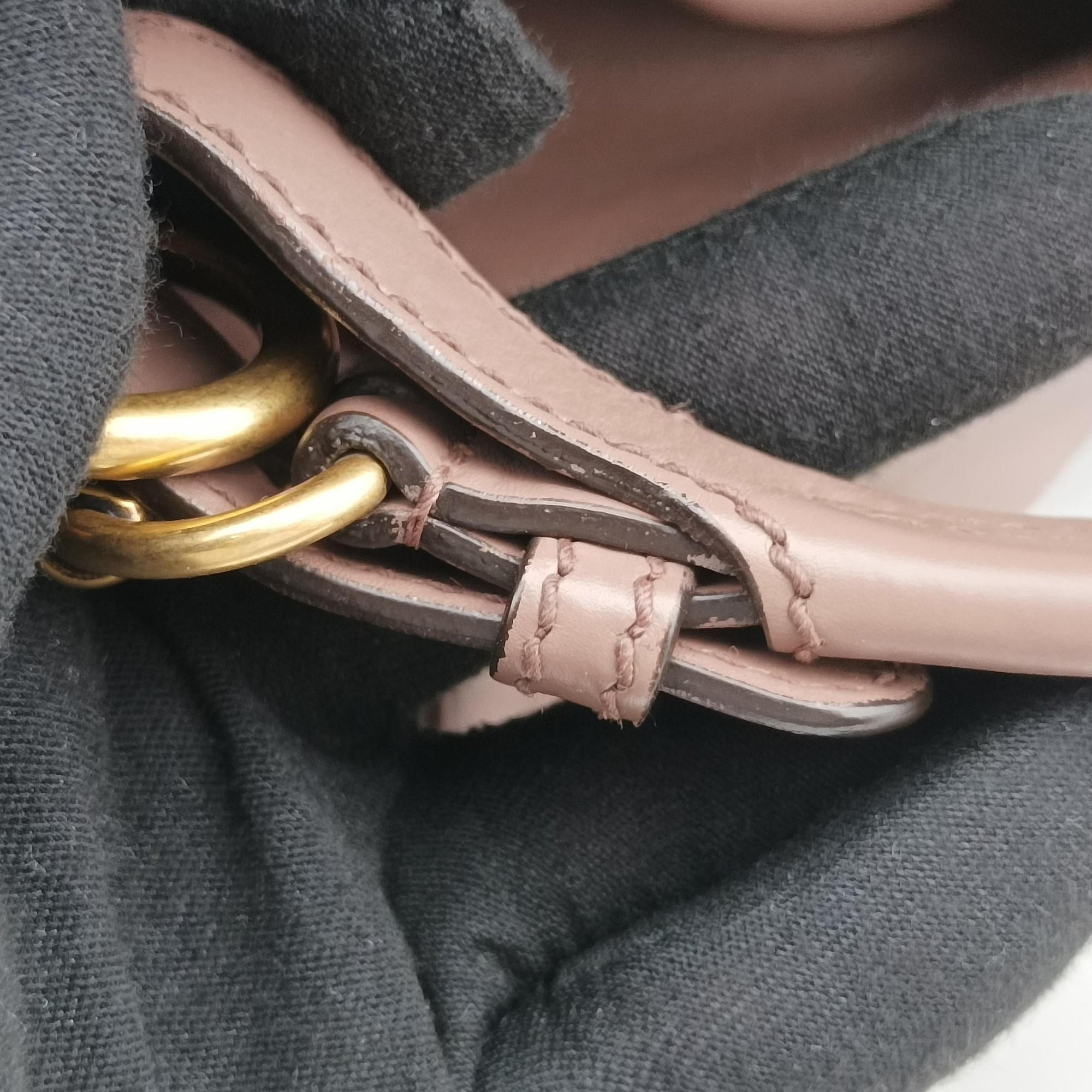 Secondhand Gucci Horsebit hobo Pink Leather 309578 handbag | stylenewstar