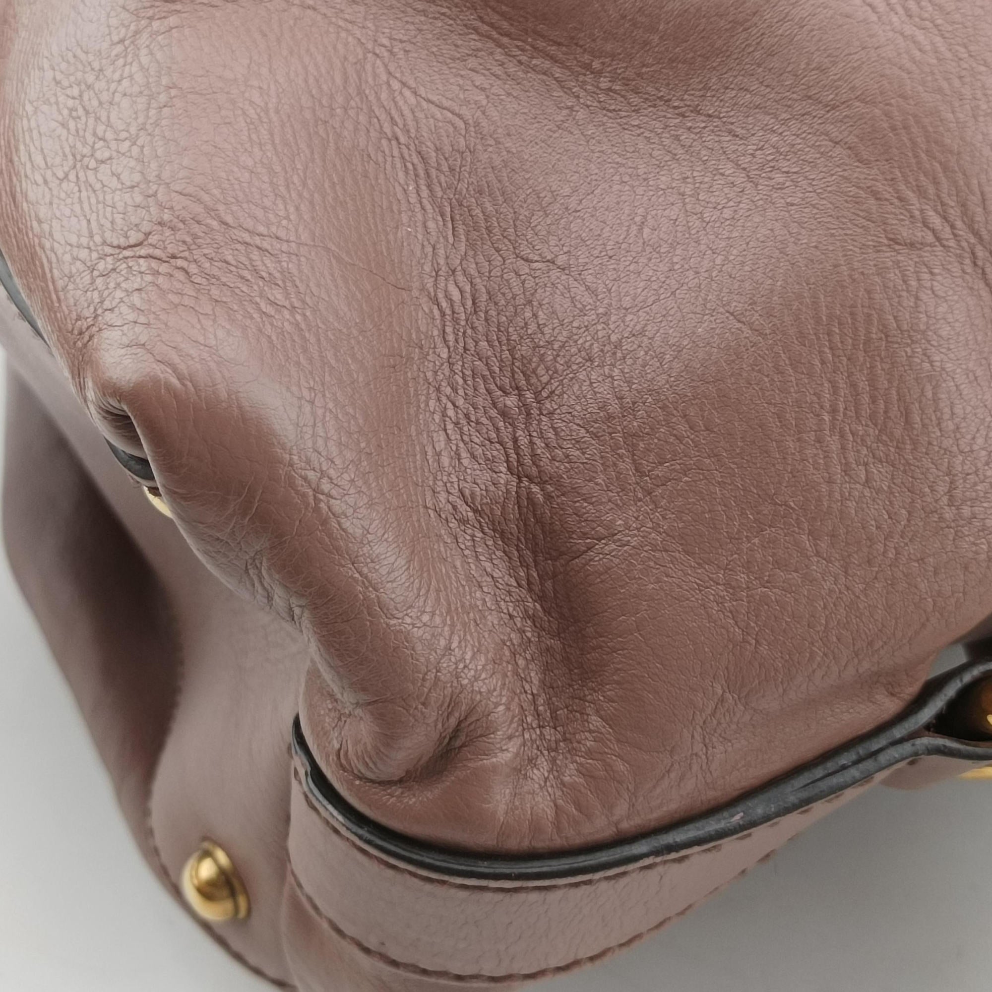 Secondhand Gucci Horsebit hobo Pink Leather 309578 handbag | stylenewstar