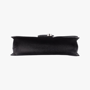 Pre-owned Prada Sound Lock Black SAFFIANO Leather 1BD034 shoulderbag | stylenewstar