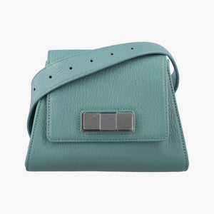 Pre-owned Bottega Veneta Geometric Belt Storm Leather  bum bag/waist bag | stylenewstar