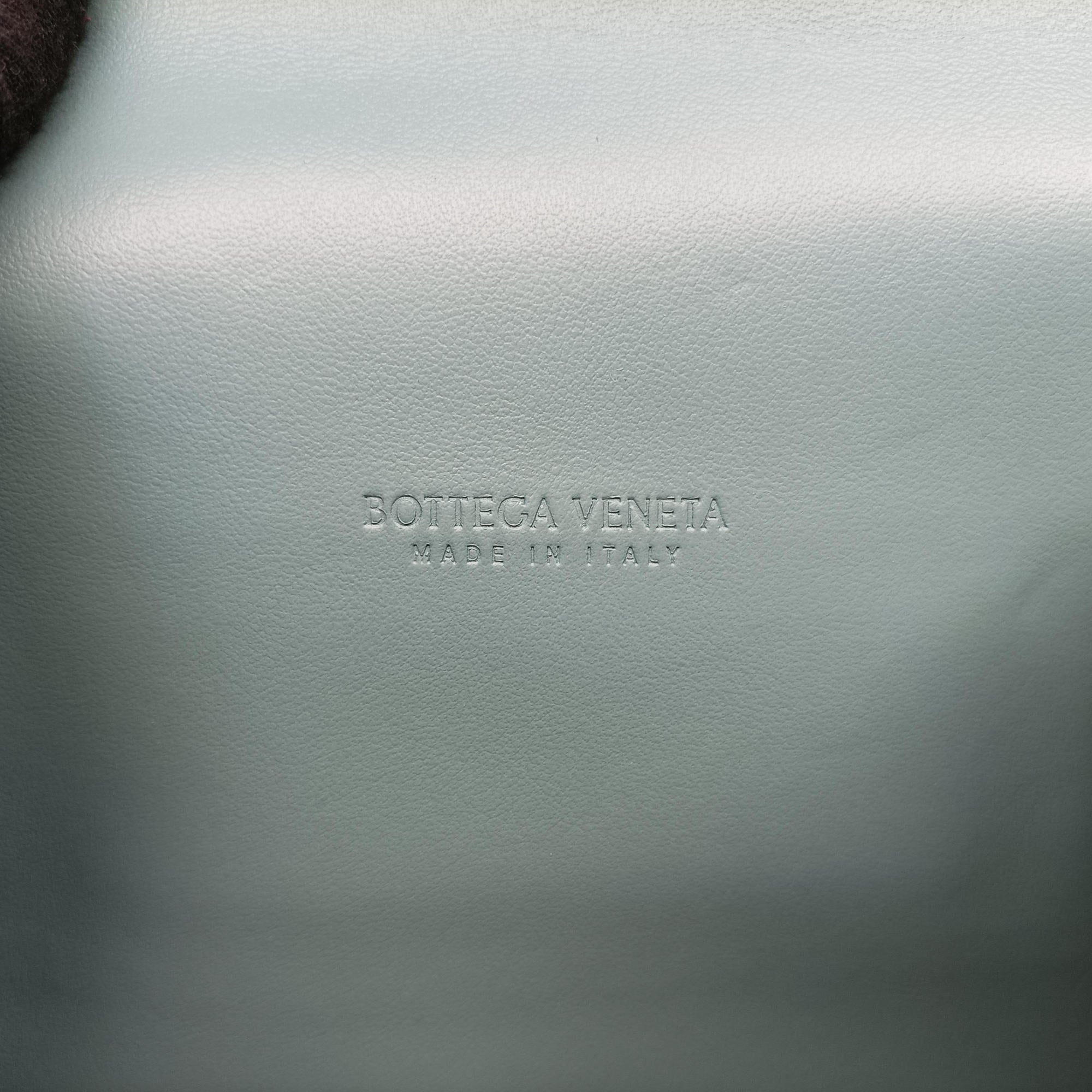 Pre-owned Bottega Veneta Geometric Belt Storm Leather  bum bag/waist bag | stylenewstar