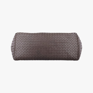 Pre-owned Bottega Veneta Intrecciato Shopper Acatl Brown lambskin  handbag | stylenewstar