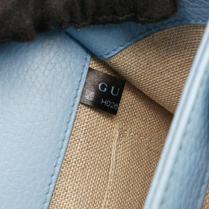 Pre-owned Gucci Interlocking G Blue Leather 510304 shoulderbag | stylenewstar