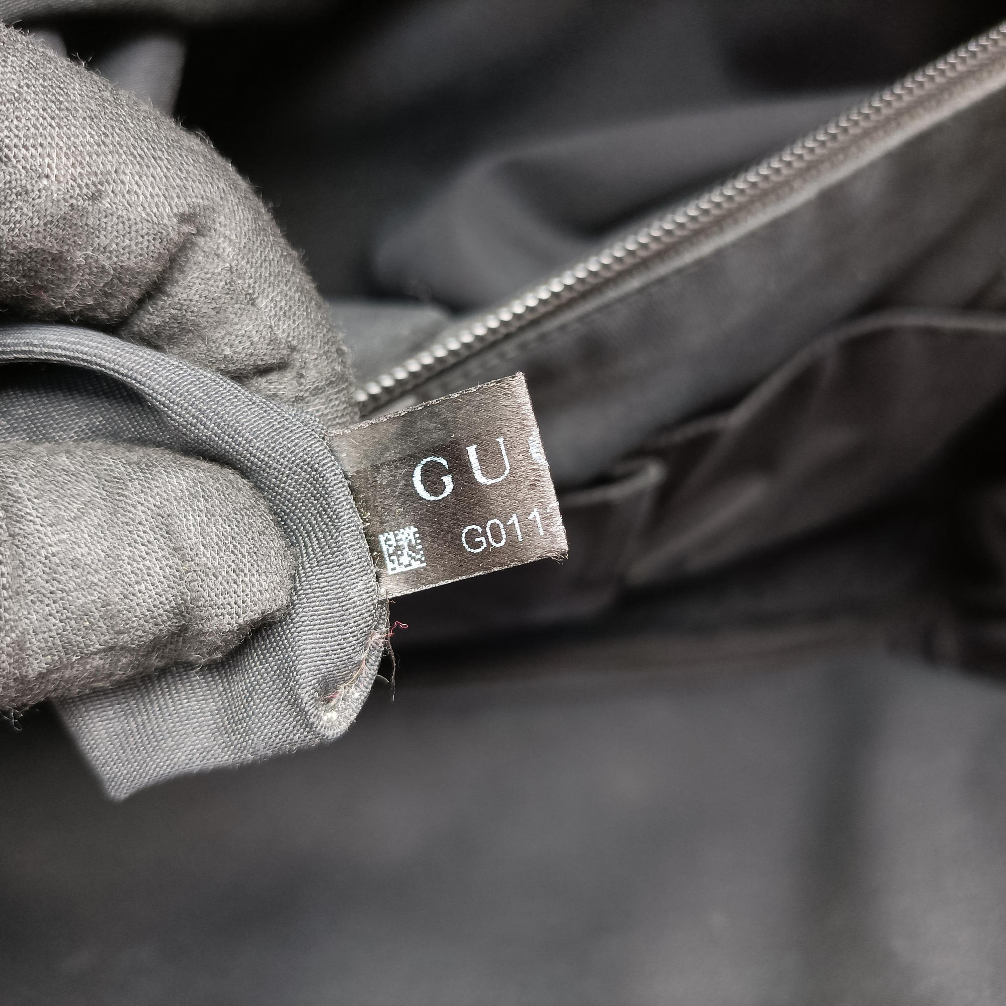 Pre-owned Gucci Diamante Black Leather 208463 handbag | stylenewstar