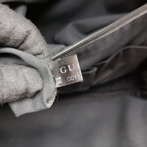 Pre-owned Gucci Diamante Black Leather 208463 handbag | stylenewstar