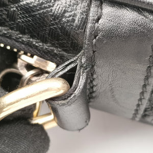 Pre-owned Gucci Diamante Black Leather 208463 handbag | stylenewstar