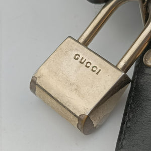 Pre-owned Gucci Diamante Black Leather 208463 handbag | stylenewstar
