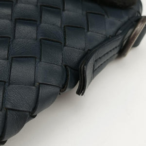 Secondhand Bottega Veneta Intrecciato Navy lambskin  shoulderbag | stylenewstar