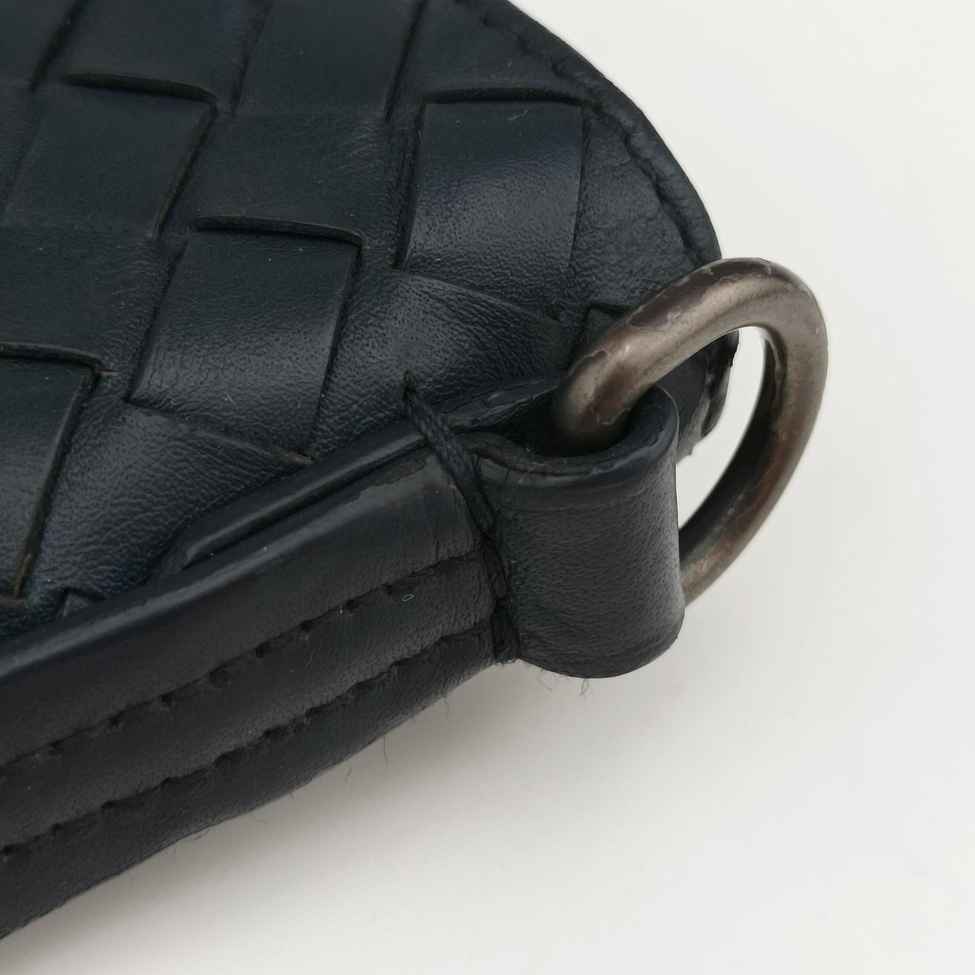 Secondhand Bottega Veneta Intrecciato Navy lambskin  shoulderbag | stylenewstar