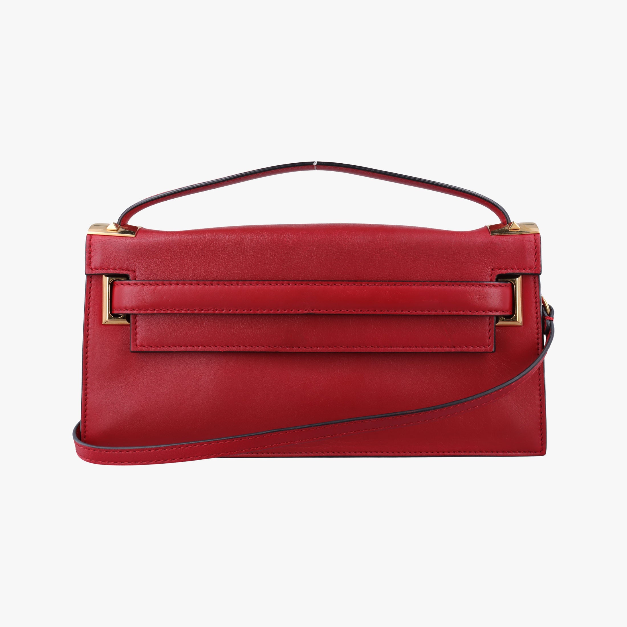 Secondhand Valentino My Rockstud Red Leather  shoulderbag | stylenewstar