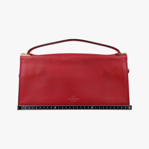 Secondhand Valentino My Rockstud Red Leather  shoulderbag | stylenewstar