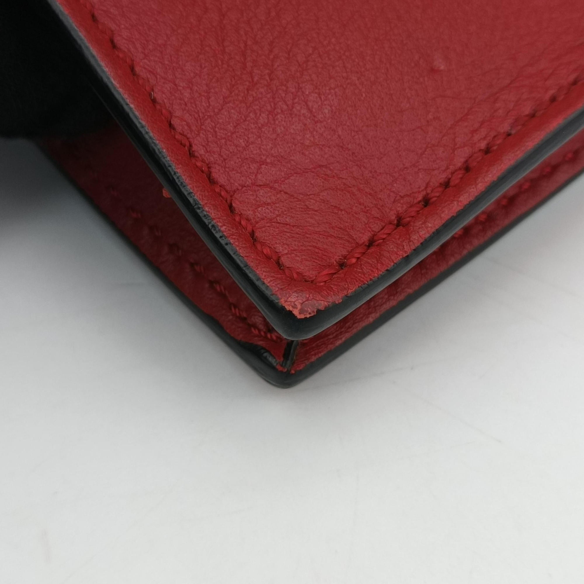 Secondhand Valentino My Rockstud Red Leather  shoulderbag | stylenewstar