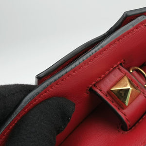 Secondhand Valentino My Rockstud Red Leather  shoulderbag | stylenewstar