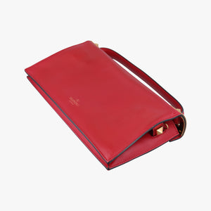 Secondhand Valentino My Rockstud Red Leather  shoulderbag | stylenewstar