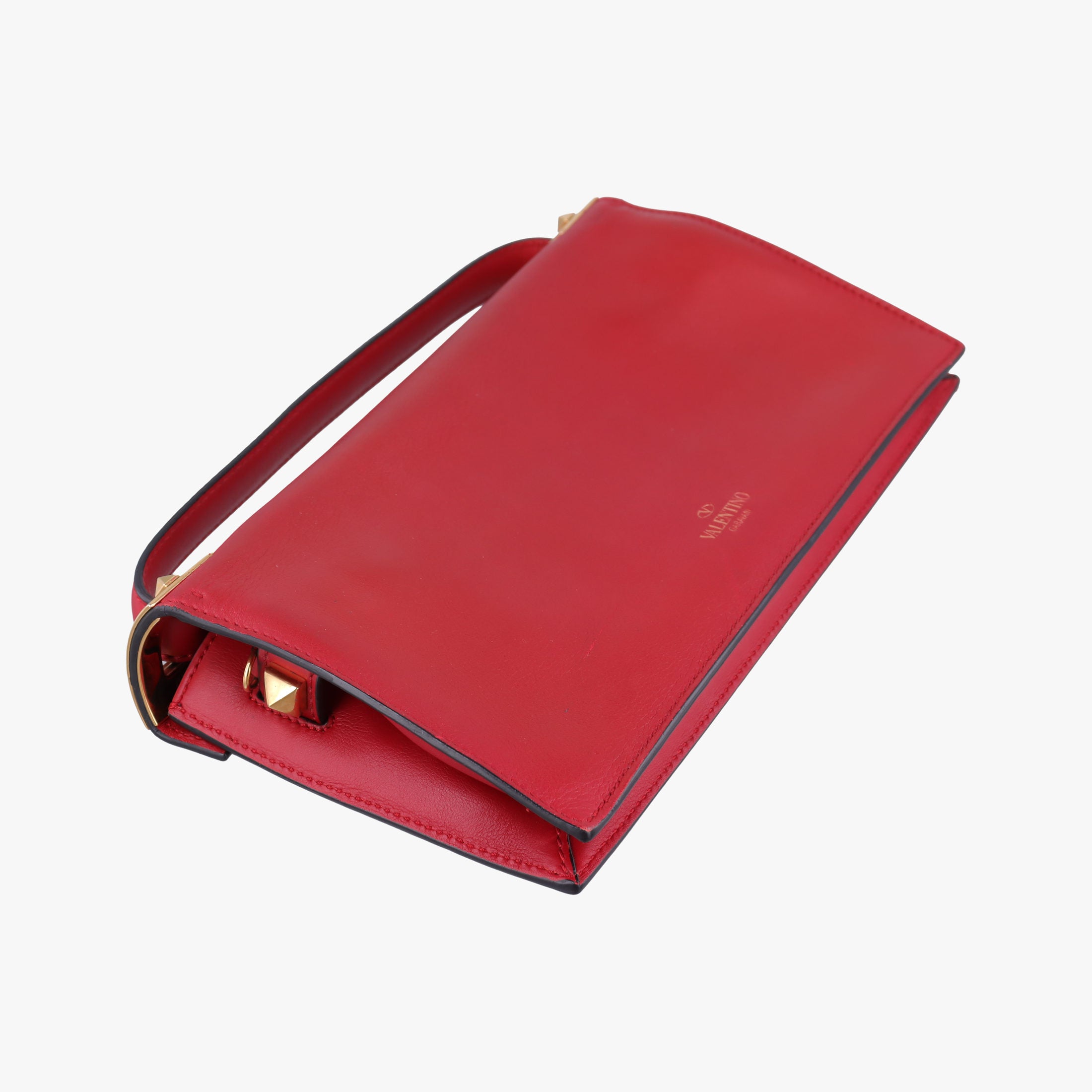Secondhand Valentino My Rockstud Red Leather  shoulderbag | stylenewstar