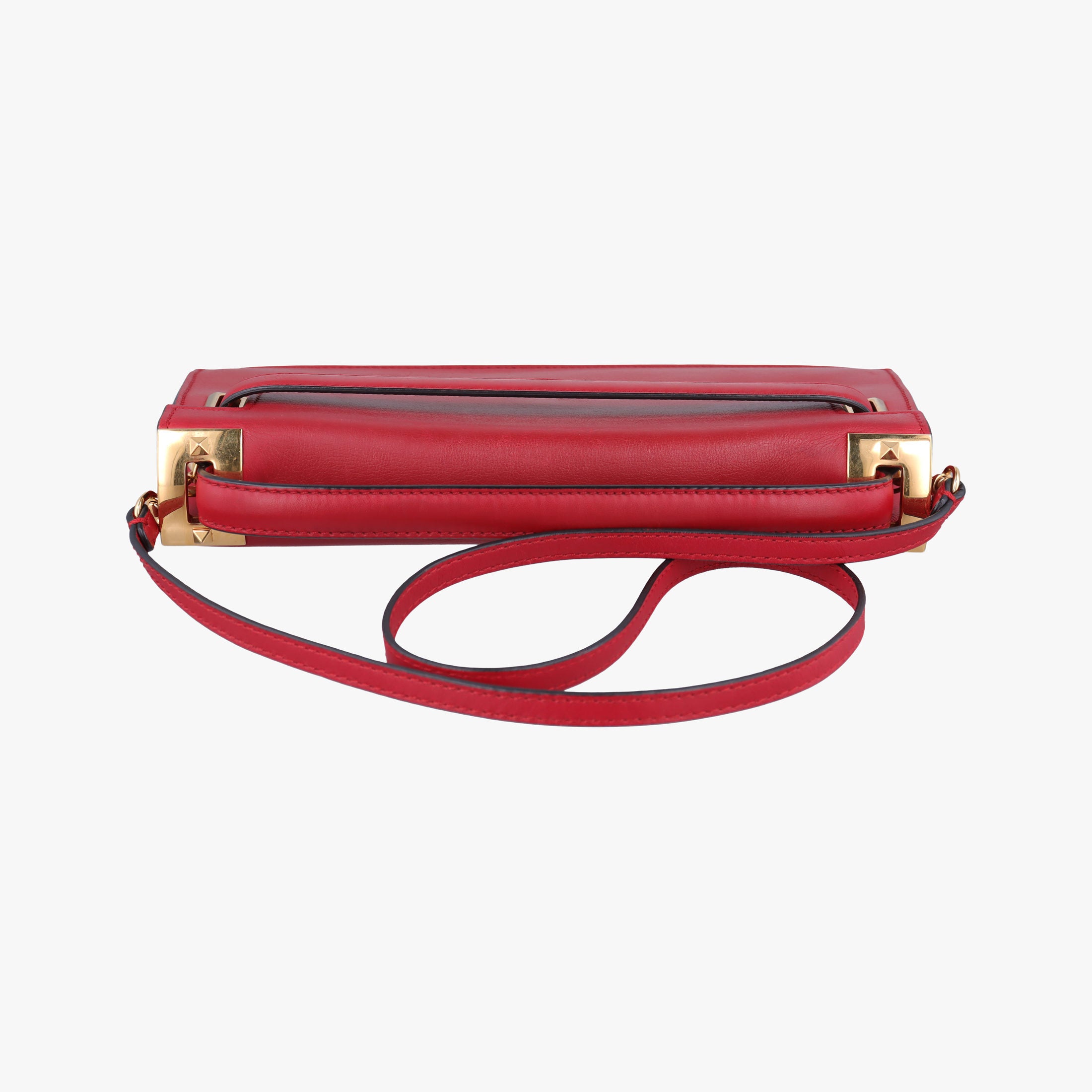 Secondhand Valentino My Rockstud Red Leather  shoulderbag | stylenewstar