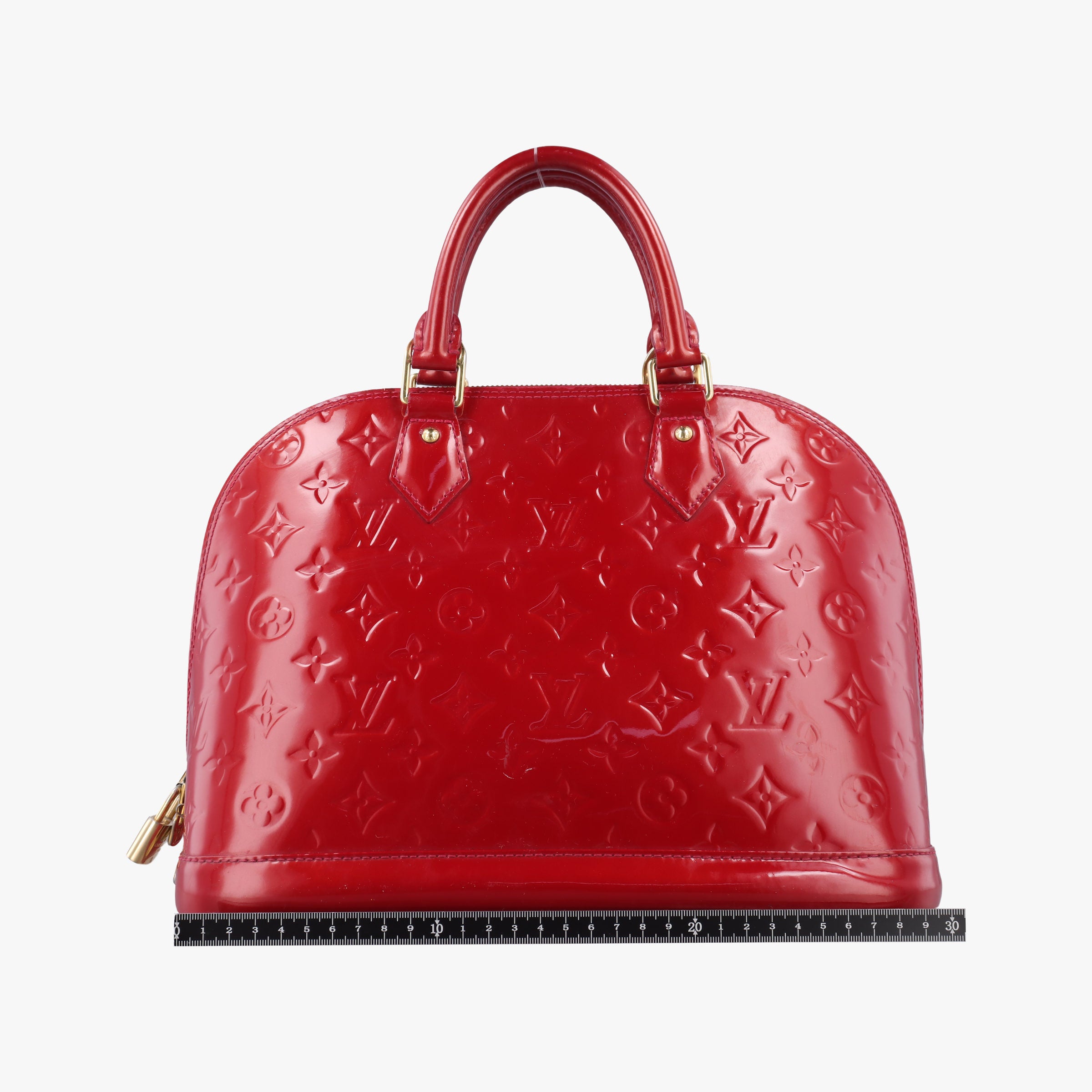 Secondhand Louis Vuitton Alma PM pomme d'amour Vernis M90096 handbag | stylenewstar