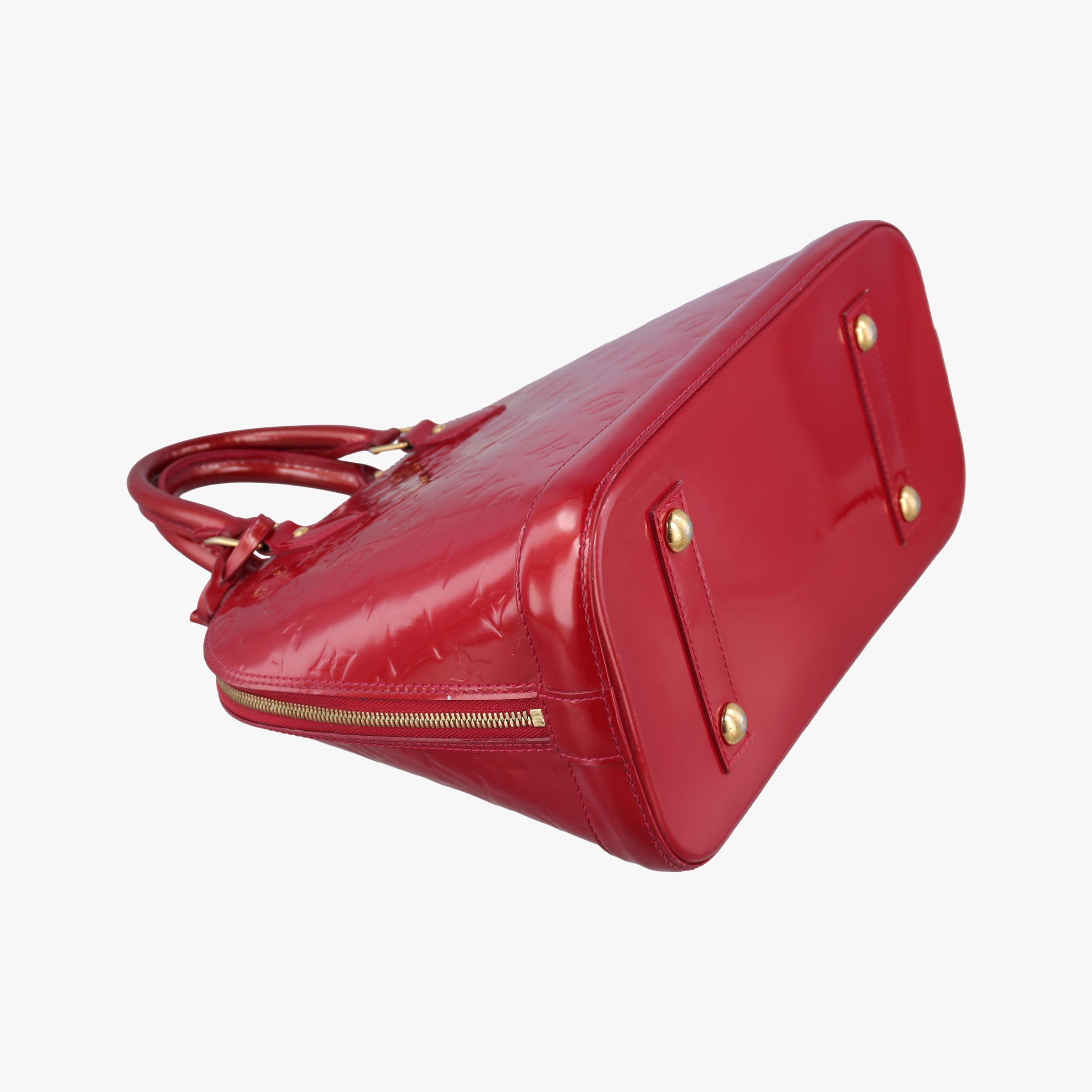 Secondhand Louis Vuitton Alma PM pomme d'amour Vernis M90096 handbag | stylenewstar