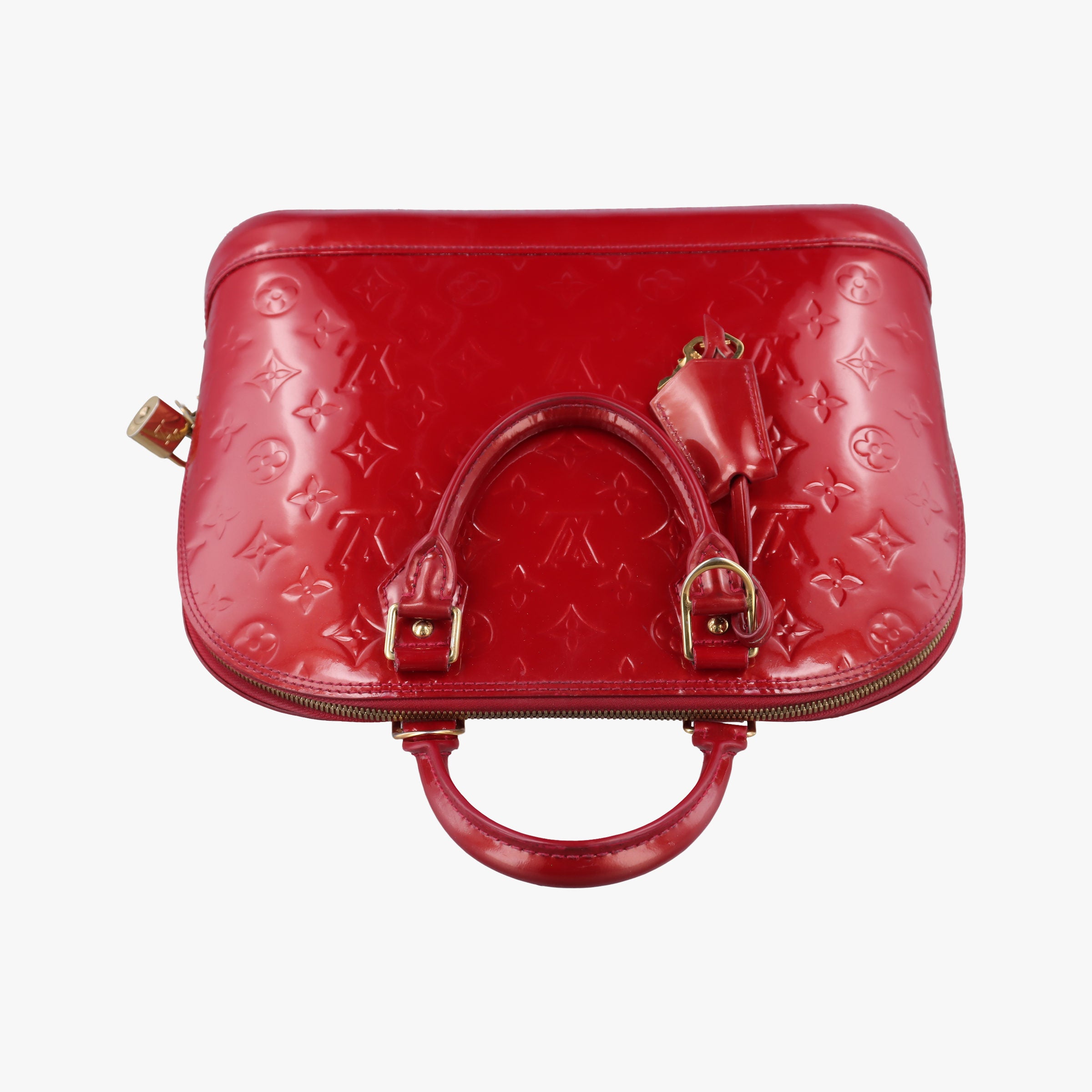 Secondhand Louis Vuitton Alma PM pomme d'amour Vernis M90096 handbag | stylenewstar