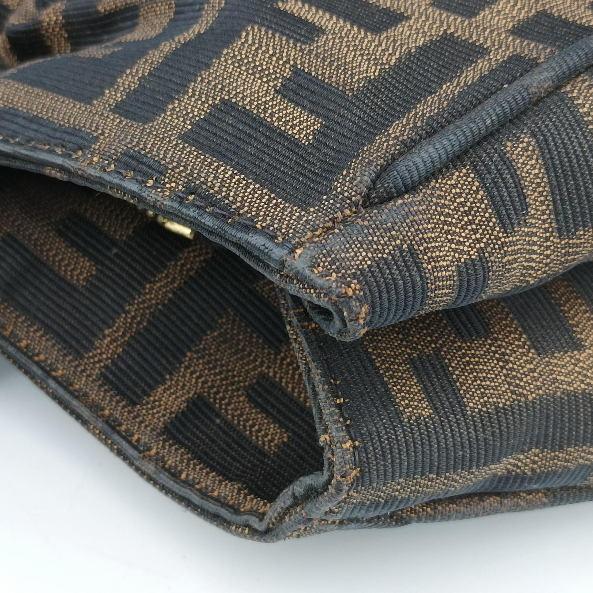 Vintage Fendi Mia Brown canvas 8BR616 shoulderbag | stylenewstar