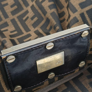 Vintage Fendi Mia Brown canvas 8BR616 shoulderbag | stylenewstar