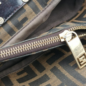 Vintage Fendi Mia Brown canvas 8BR616 shoulderbag | stylenewstar