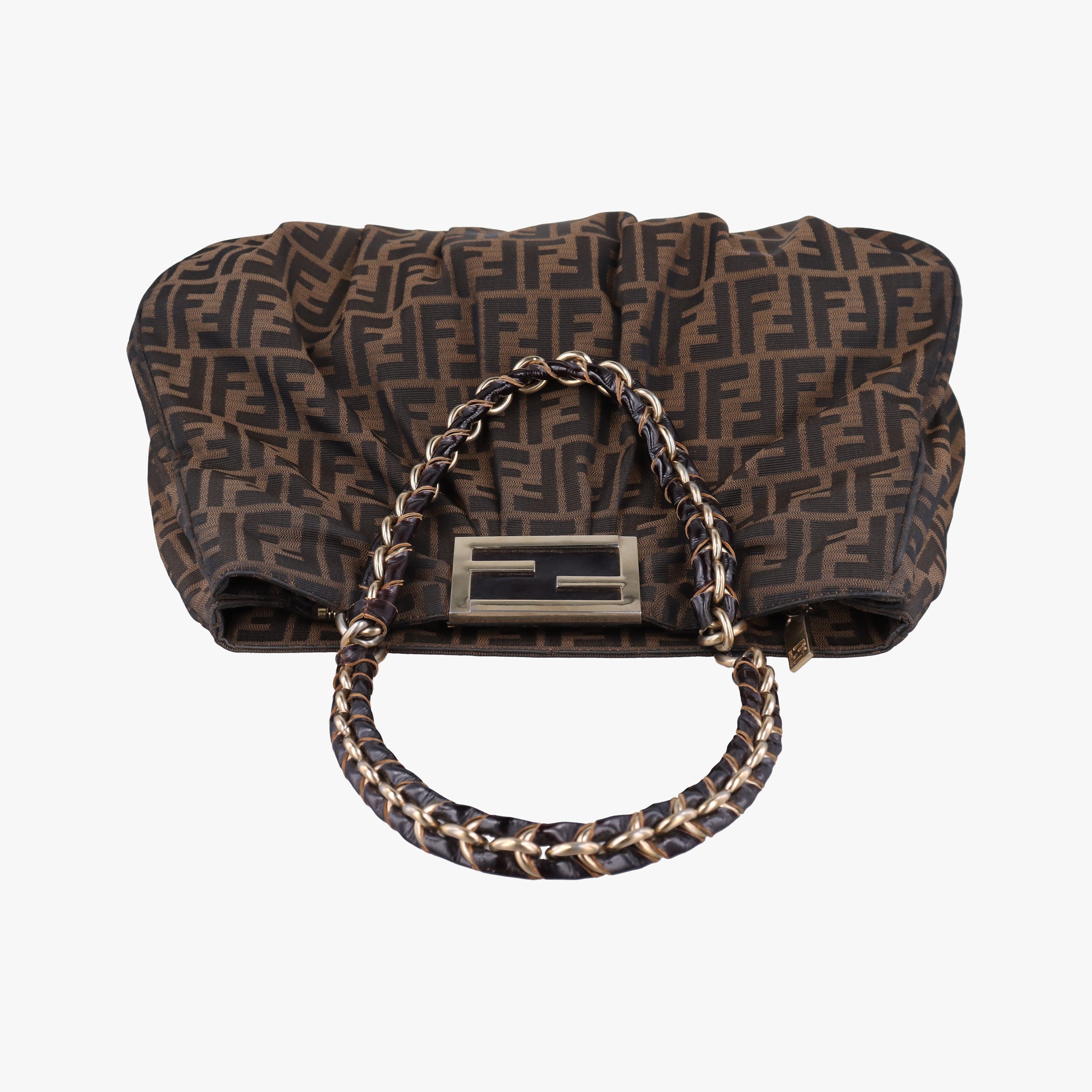Vintage Fendi Mia Brown canvas 8BR616 shoulderbag | stylenewstar