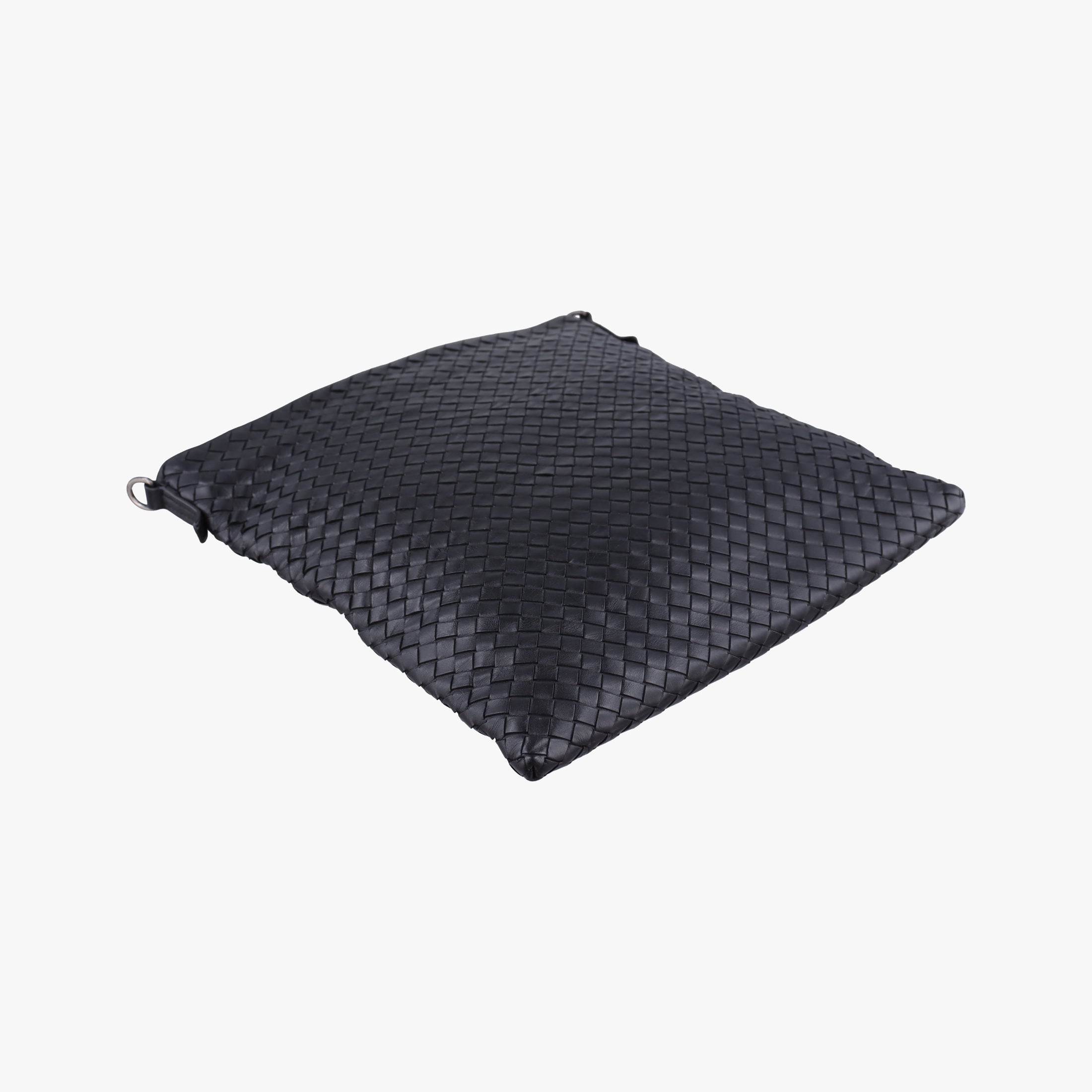 Pre-owned Bottega Veneta Intrecciato Black lambskin  shoulderbag | stylenewstar