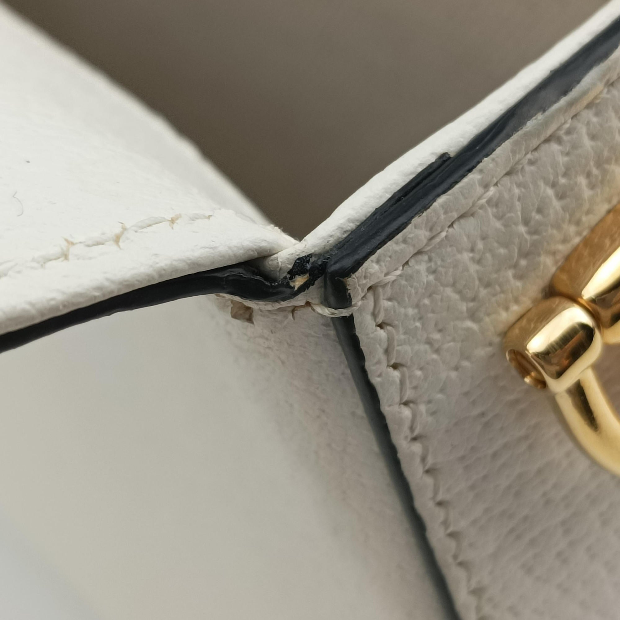 Pre-owned Gucci Adidas collaboration Horsebit 1955 White×Black Leather 658574 shoulderbag | stylenewstar