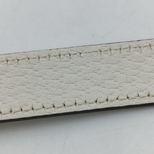 Pre-owned Gucci Adidas collaboration Horsebit 1955 White×Black Leather 658574 shoulderbag | stylenewstar