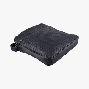 Pre-owned Bottega Veneta Intrecciato Black lambskin  shoulderbag | stylenewstar