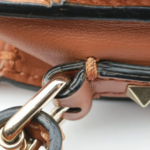 Vintage Valentino Rockstud Brown Leather  shoulderbag | stylenewstar