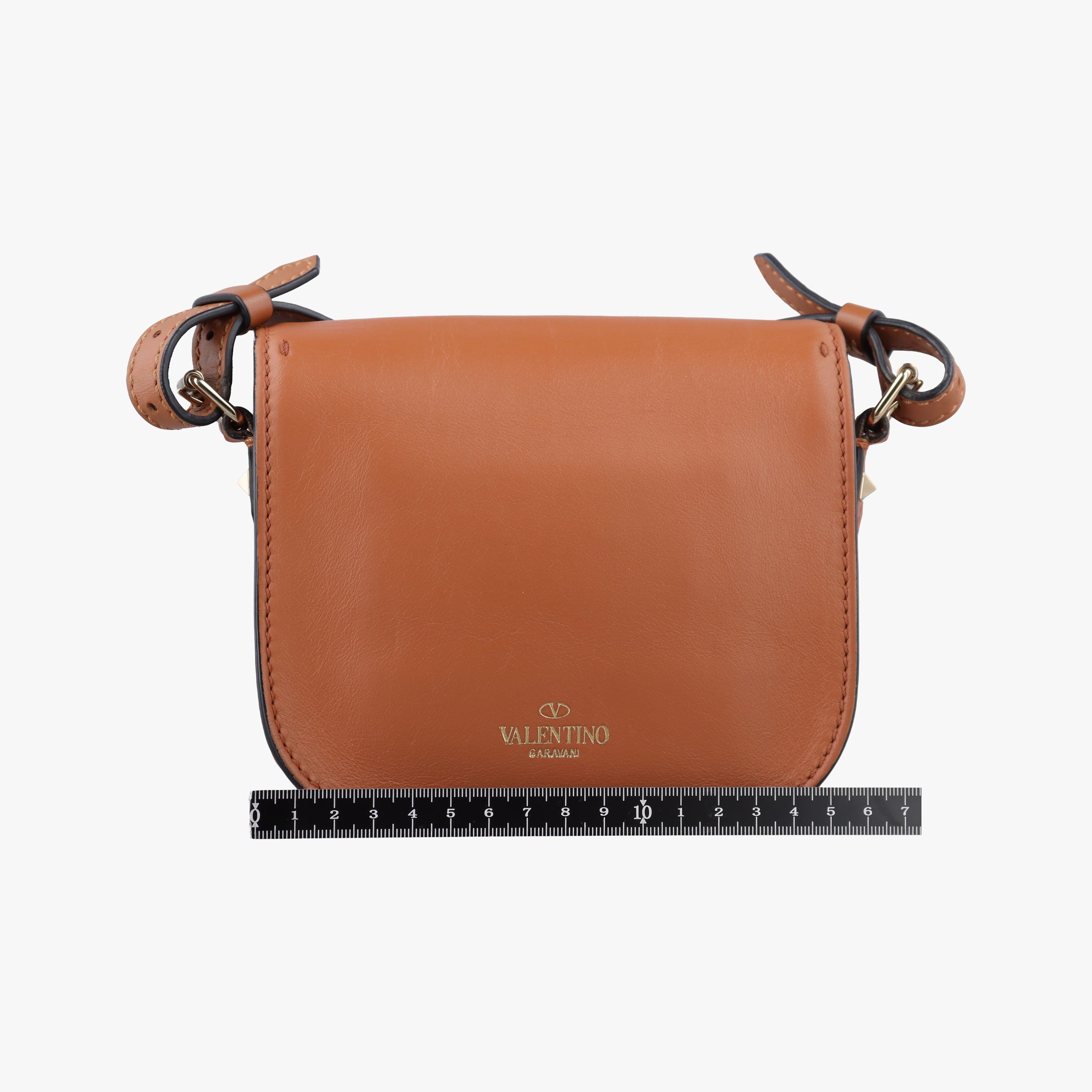 Vintage Valentino Rockstud Brown Leather  shoulderbag | stylenewstar