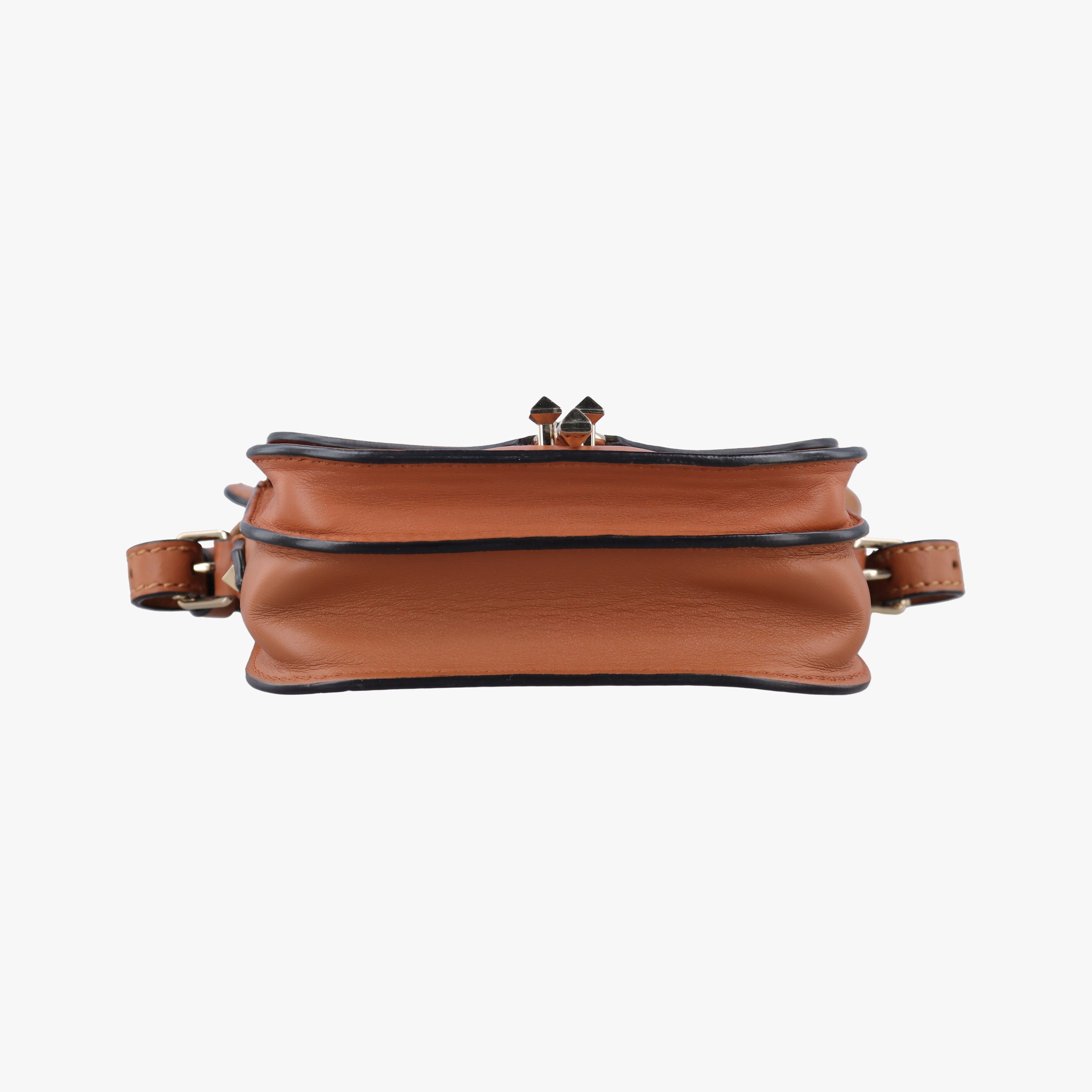 Vintage Valentino Rockstud Brown Leather  shoulderbag | stylenewstar