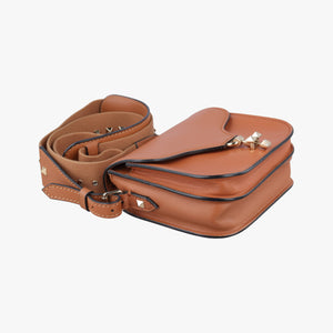 Vintage Valentino Rockstud Brown Leather  shoulderbag | stylenewstar