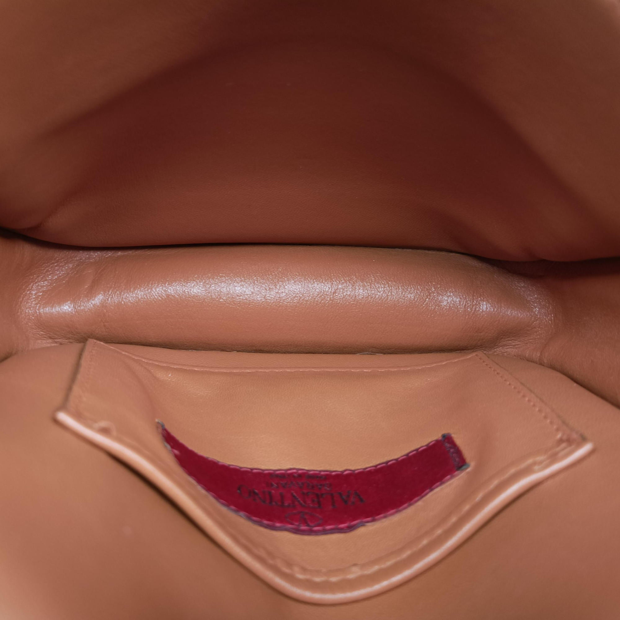Vintage Valentino Rockstud Brown Leather  shoulderbag | stylenewstar