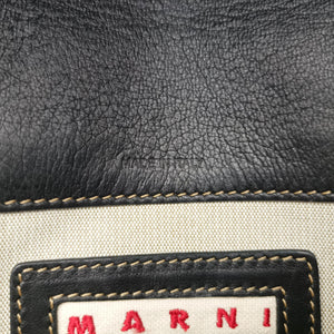 Vintage Marni Trunk Black Leather  shoulderbag | stylenewstar