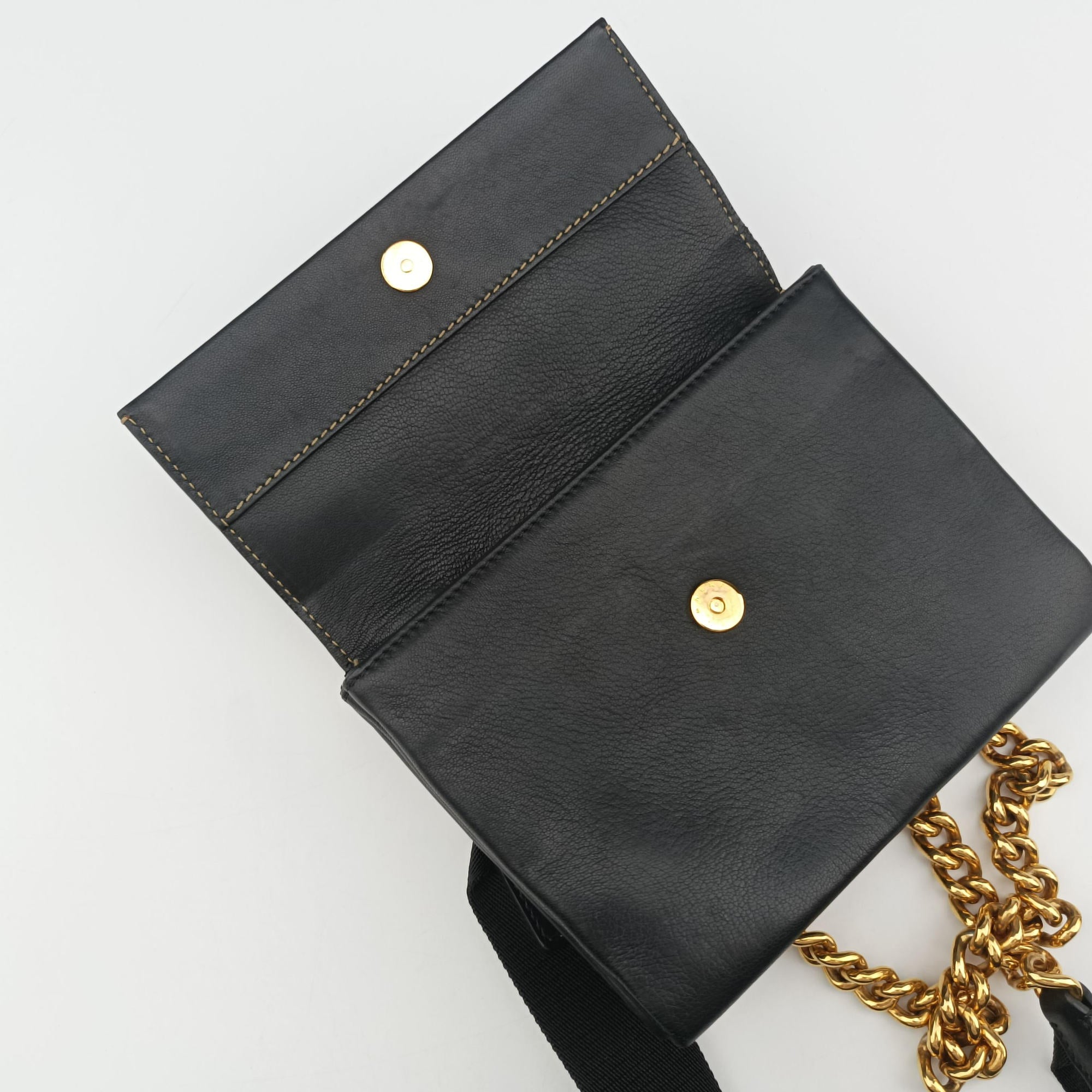 Vintage Marni Trunk Black Leather  shoulderbag | stylenewstar